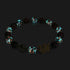 Schattendrache | Emaille-Lotus | Onyx-Glühwürmchen-Glas-Schlangenarmband
